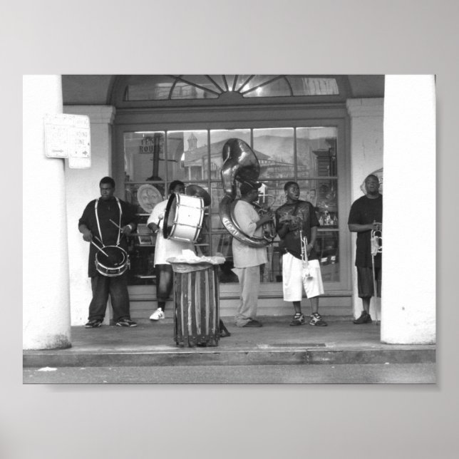 Póster Nova Orleans Jazz Banda Fotografia do Quarto Franc (Frente)