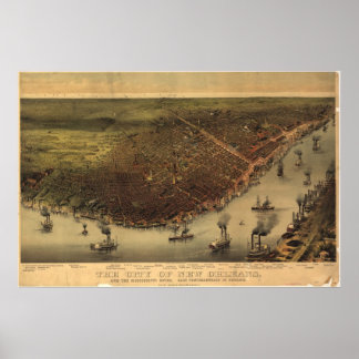 Póster Nova Orleans, Louisiana 1885