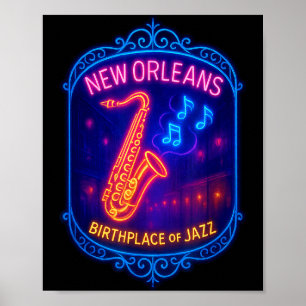 Poster Nova Orleans, Louisiana, Local de Nascimento do Ja