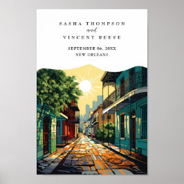 Poster Nova Orleans Louisiana Retro