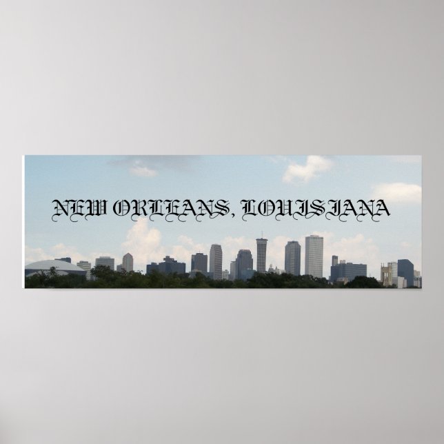 Poster Nova Orleans Skyline (Frente)