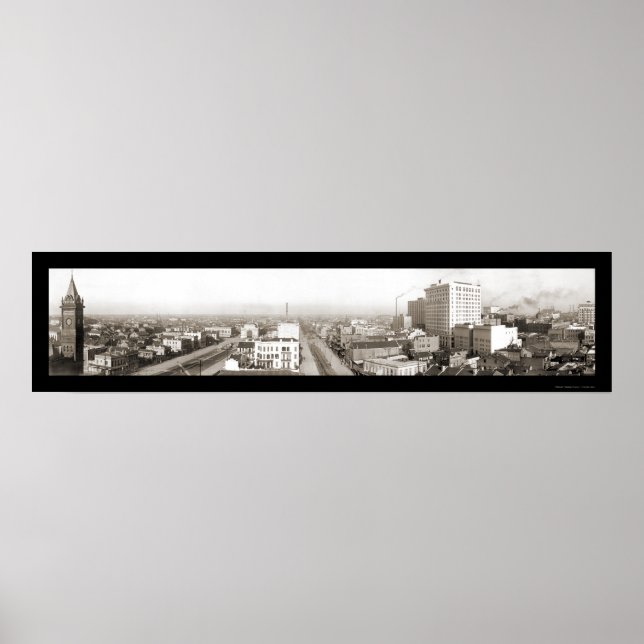 Poster Nova Orleans Skyline Foto 1909 (Frente)