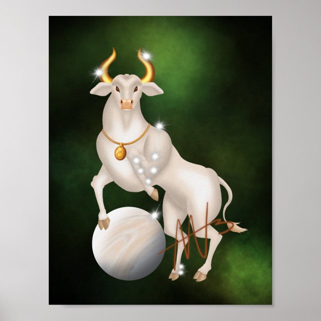 Poster Nova Taurus Venus Zodiac (Frente)