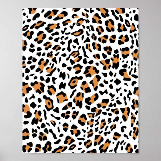 Poster Nova Textura de Leopardo 5 (Frente)