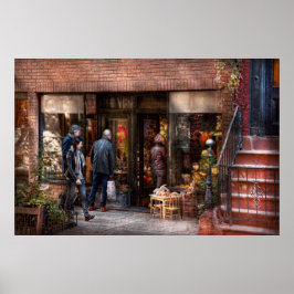 Póster Nova York - Greenwich Village - A loja de presente