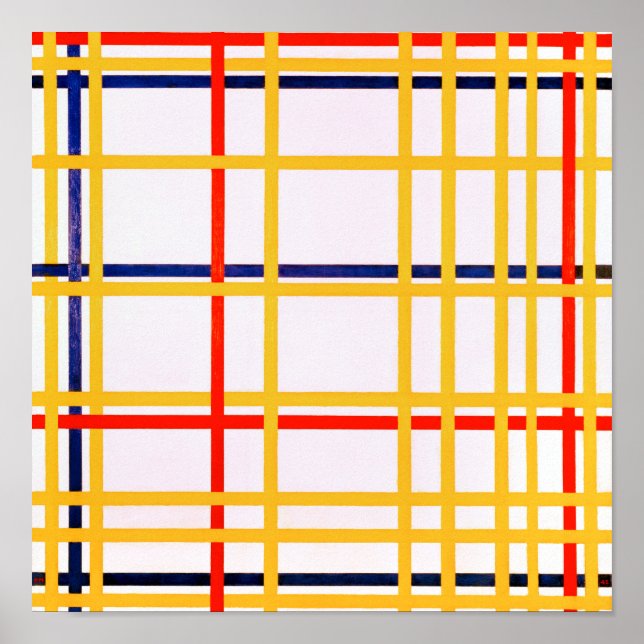 Poster Nova York I | Piet Mondrian | (Frente)