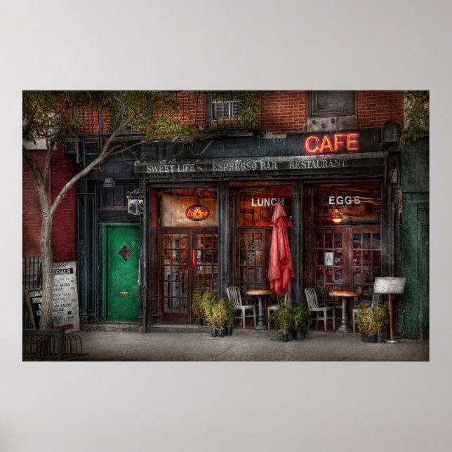 Póster Nova York - Loja - Greenwich Village - Doce Vida (Frente)