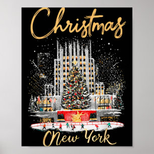 Poster Nova York Ny Viagem de Natal para Meninas Correspo