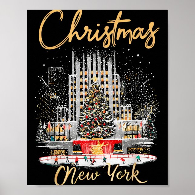 Poster Nova York Ny Viagem de Natal para Meninas Correspo (Frente)