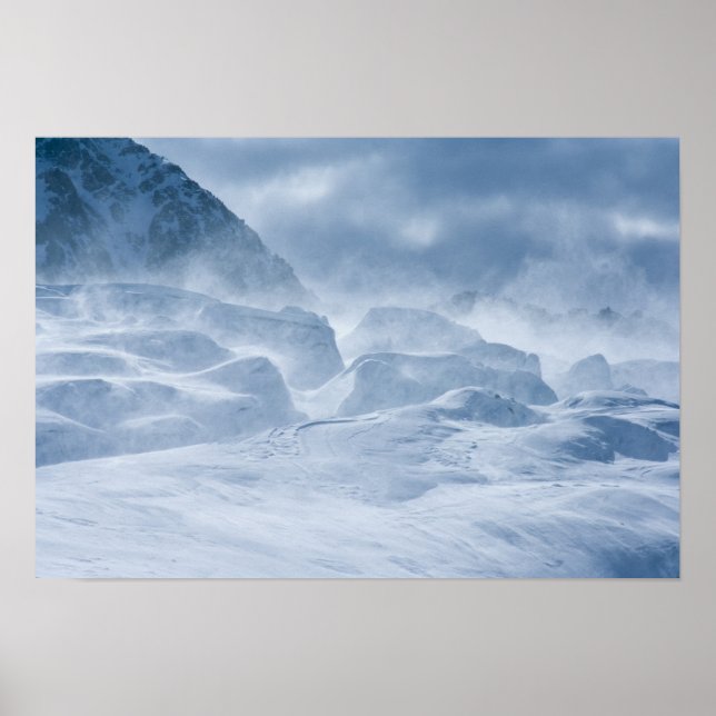 Póster Nova Zelândia, Ilha do Sul, Cordilheira Arrowsmith (Frente)