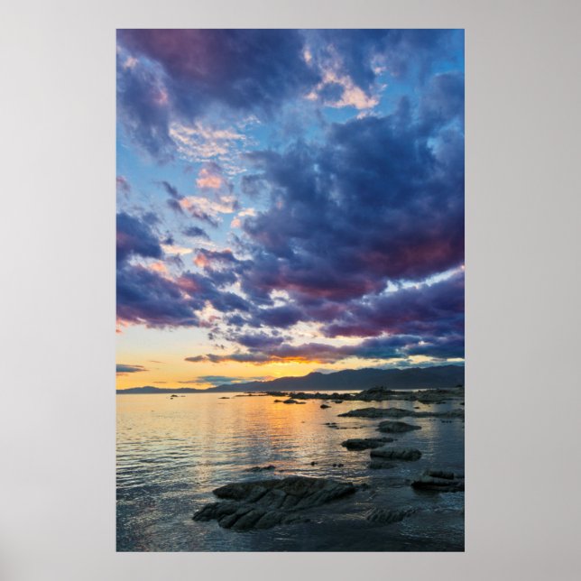 Póster Nova Zelândia, Ilha do Sul, Kaikoura, Baía do Sul (Frente)