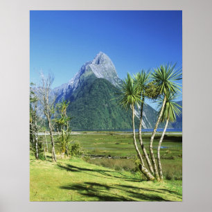 Poster Nova Zelândia, Ilha do Sul, Pico Mitre,