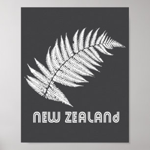 Poster Nova Zelândia Manga Longa
