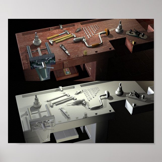 Póster Novas ferramentas antigas do banco de dados (Frente)