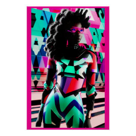Póster Novas Obsessões de Design de Memphis