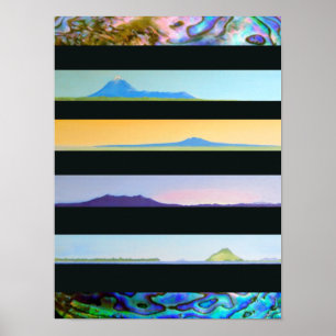 POSTER NOVAS PAISAGENS DA ILHA DO NORTE DA ZELÂNDIA