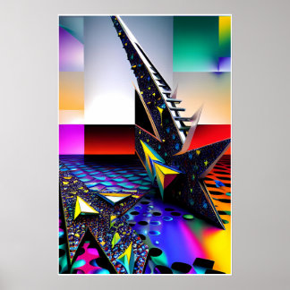 Poster Novas Vistas de Design de Memphis