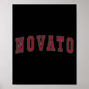 Poster Novato Califórnia Lembrança Férias Estilo Universi