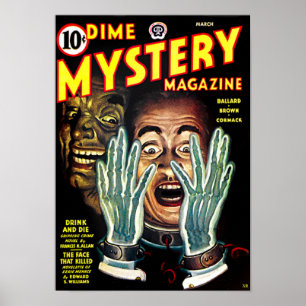 Póster Novela de mistério da moeda de dez centavos --