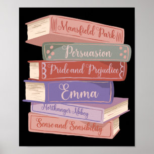 Poster Novels V de Jane Austen