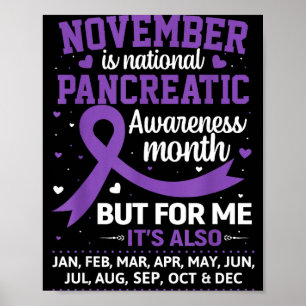 Poster Novembro é o Mês de Conscientização do Câncer de P
