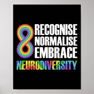Poster Novidade Neurodiversidade Rainbow Infinity Autism