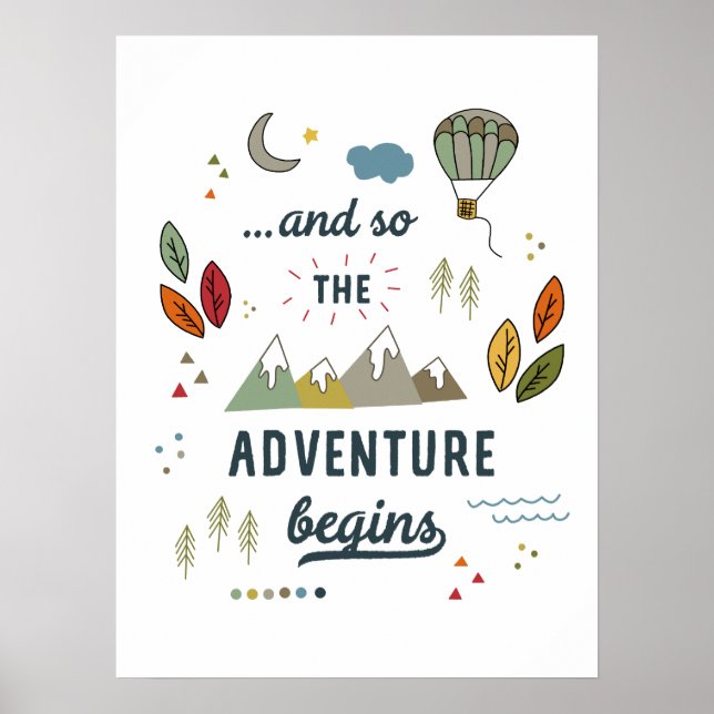 Poster Novo Adventure Inspiron Viagem Cote Novo Home (Frente)