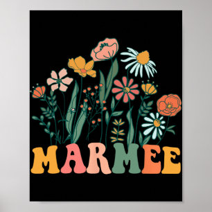 Poster Novo Aniversário de Um Ano da New Marmee Wildflowe