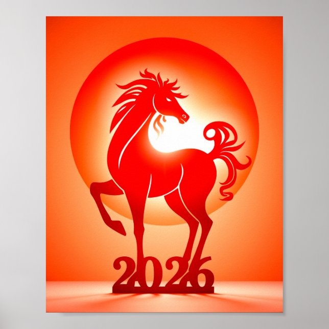 Poster Novo ano chinês 2026 (Frente)