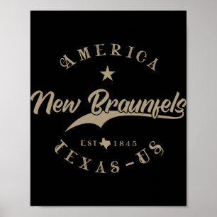 Poster Novo Braunfels Tx Texas 