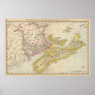 Poster Novo Brunswick, Nova Escócia