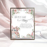 Novo capítulo Storybook Floral Não diga jogo de be