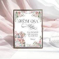 Novo capítulo Storybook Rosa Floral Mãe-Bar