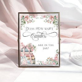 Poster Novo Chá de fraldas de Livro de Capítulos Menina Q