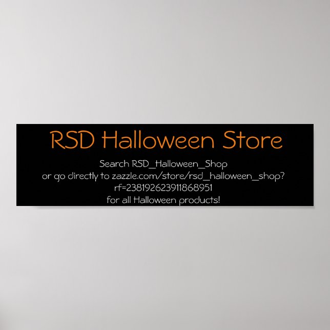 POSTER NOVO COMPRO RSD HALLOWEEN (Frente)