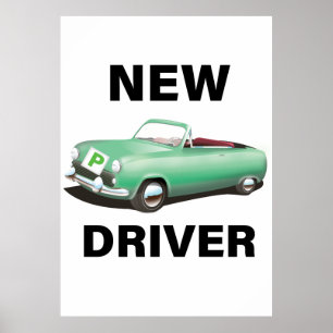 Poster Novo condutor de carro provisório