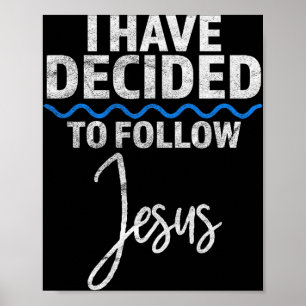 Poster Novo Crente Eu Decidi Seguir Jesus No Bap
