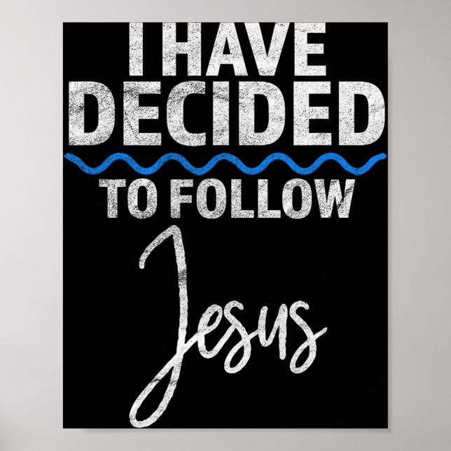 Poster Novo Crente Eu Decidi Seguir Jesus No Bap (Frente)