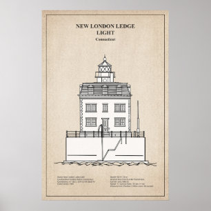 Poster Novo farol de Londres - Connecticut - SBD
