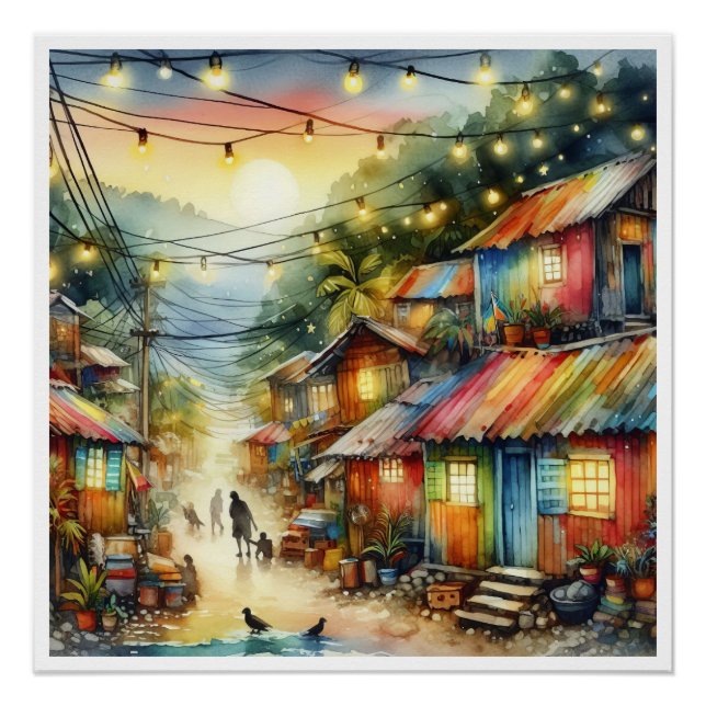 Póster NOVO HAITI Único, Aruba, Antígua (Frente)