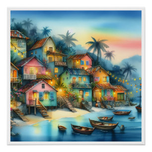 Póster NOVO HAITI Único, Aruba, Antígua