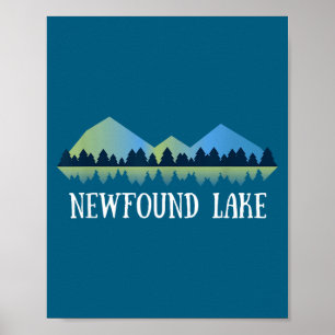 Poster Novo Hampshire Newfound Lake Nh