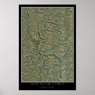 Poster Novo Mapa Nacional do Rio Gorge