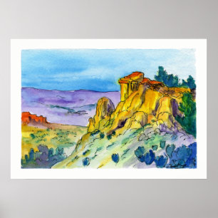 Póster Novo México - Paisagem no Alto Deserto 01