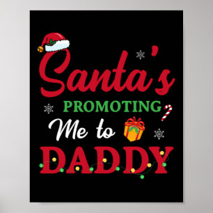 Poster Novo papai de Anúncio de Gravidez de Natal Mãe Pre