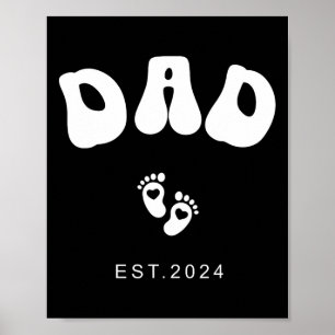 Poster Novo papai Nova Mãe Oferece Presentes Para Mulhere