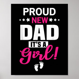 Poster Novo papai Orgulhoso É Uma Garota