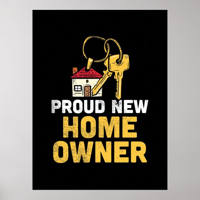 Poster Novo proprietário orgulhoso (Frente)