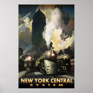 Poster Novo Sistema Central de Nova York Streamliners Nov
