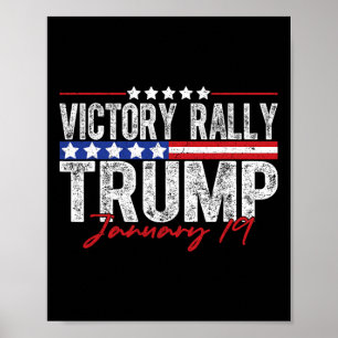 Poster NOVO! Trump Victory Rally Mega Histórica O Último 